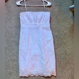 Pure white J Crew Strapless Dress